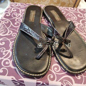 Brighton Ofelia brown leather sandals Size 7 1/2